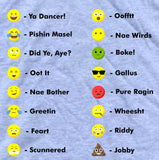 Scottish Emojis T-Shirt | Gallus Tees